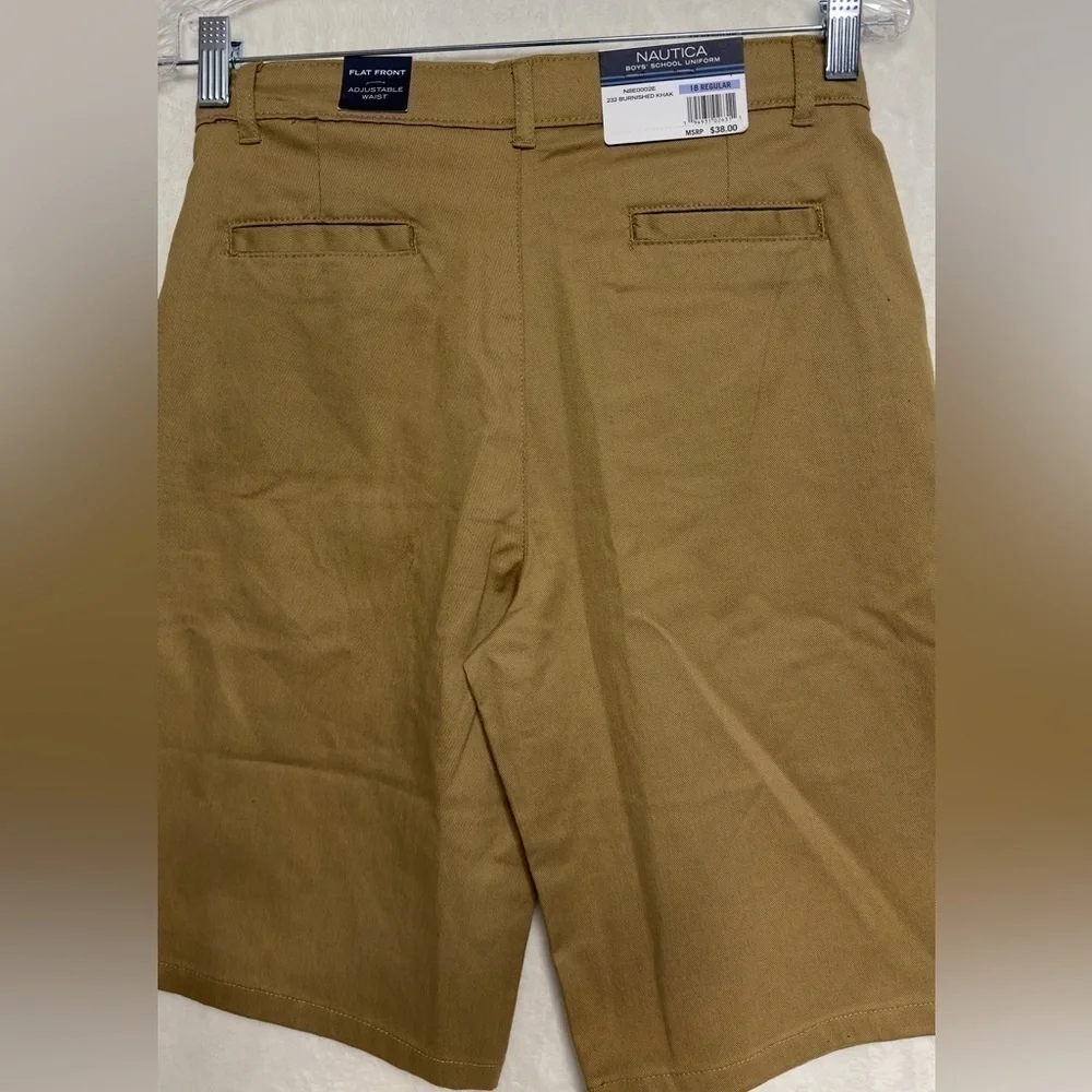 Nautica School Uniform Shorts, Burnished Khaki boys size 18 or 20
